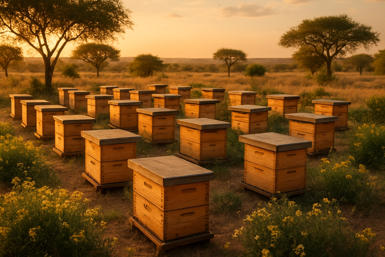 Ruches d'apiculture